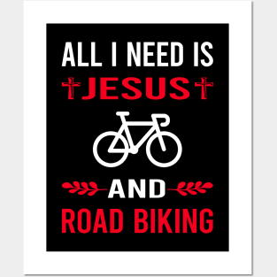 I Need Jesus And Road Biking Posters and Art